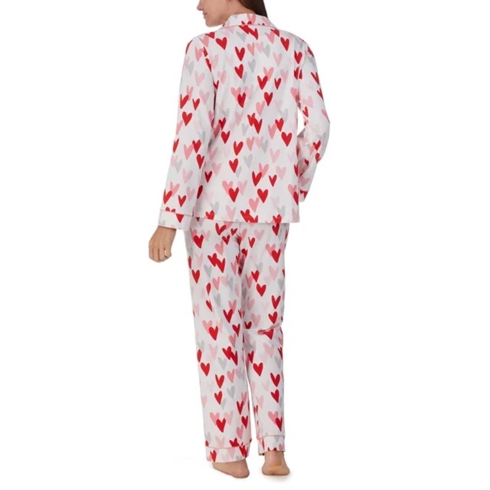 NWT BEDHEAD LOVE IS ALL YOU NEED LONG SLEEVE CLASSIC STRETCH JERSEY PJ SET - Picture 2 of 6